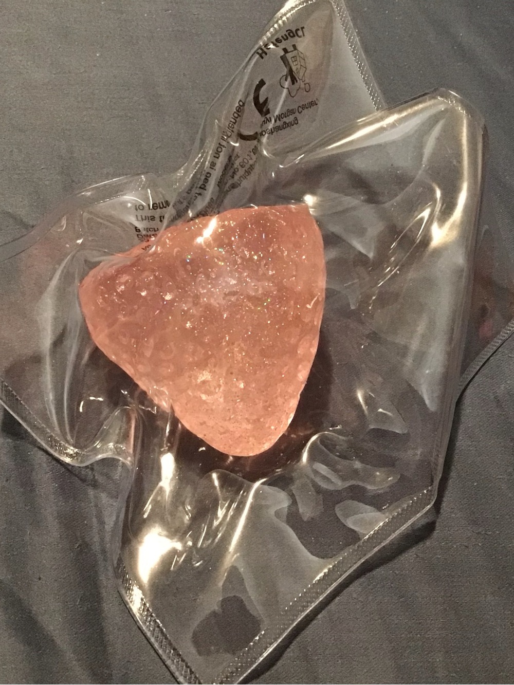 Pink Iridescent Strawberry Squishy Toy